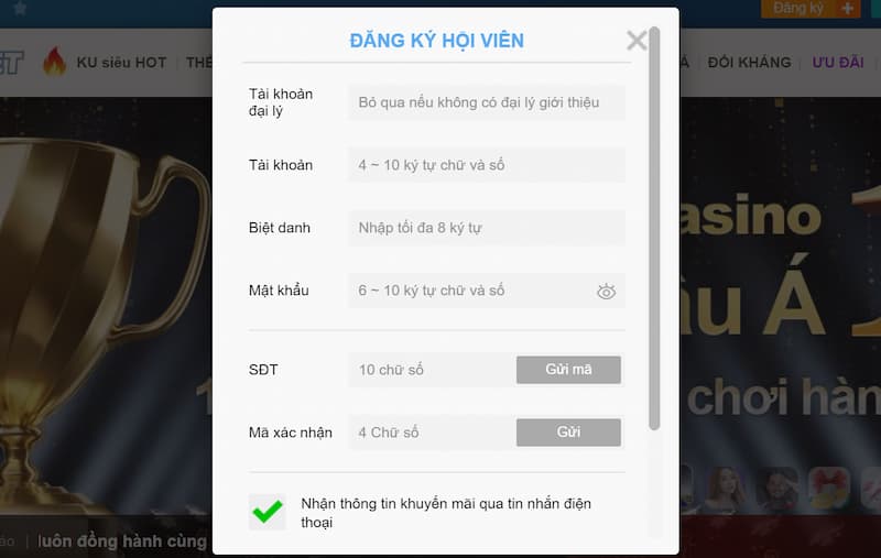 Cách Tạo Tài Khoản