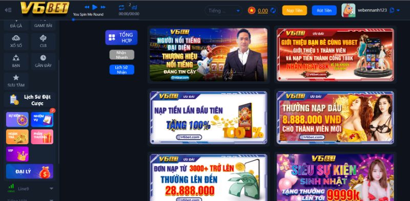 Các Khuyến Mãi Khủng Tại V6Bet