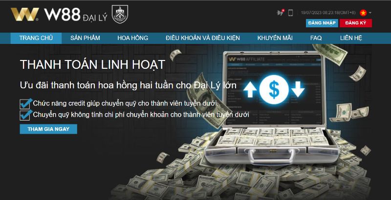Chương Trình Đại Lý Chính Thức Của Nhà Cái W88