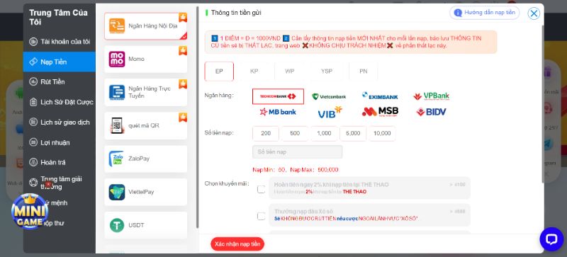 Hướng Dẫn Nạp Tiền Tại Gi8
