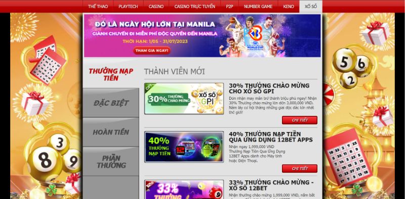 Khuyến Mãi Cực Hot Tại 12Bet