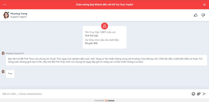 Liên Hệ Nhà Cái 12Bet Nhanh Chóng
