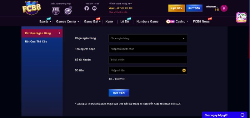 Rút Tiền Nhà Cái Fcb8