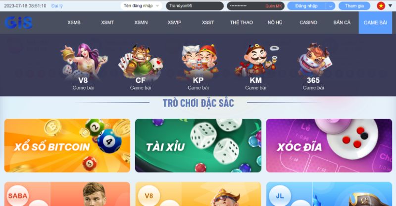Sảnh Game Bài Gi8