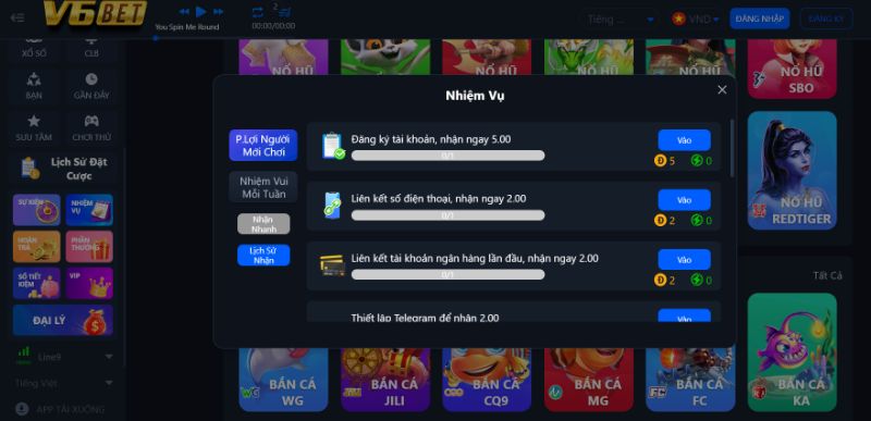 V6Bet Mang Đến Cho Người Chơi Nhiều Trải Nghiệm Thú Vị