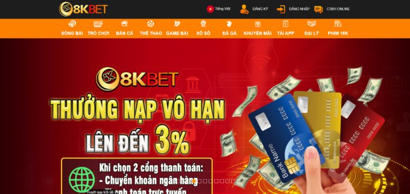 8Kbet Nhà Cái Cá Cược Đổi Thưởng Xanh Chín