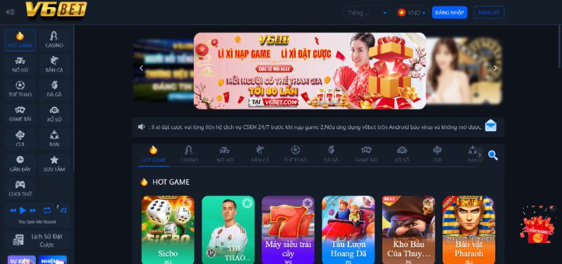 Truy Cập Đường Dẫn Đăng Ký V6Bet Chính Chủ Nhà Cái