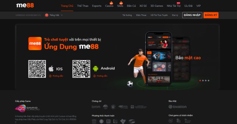 App Me88 Cho Điện Thoại Di Động