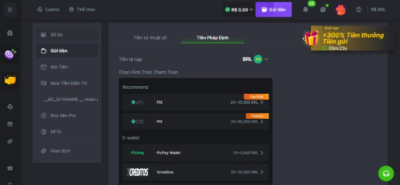 Hướng Dẫn Nạp Tiền Bc Game
