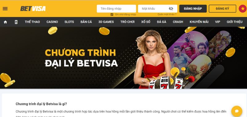Chương Trình Đại Lý Betvisa