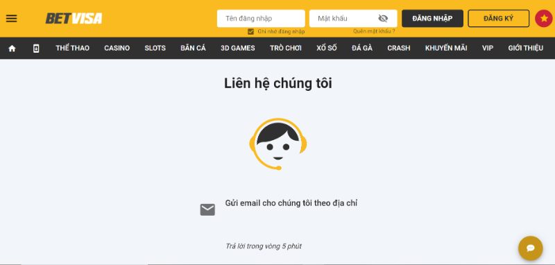 Thông Tin Liên Hệ Betvisa