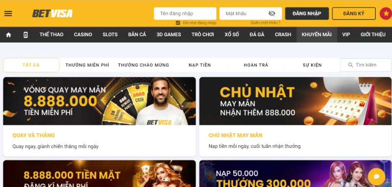 Betvisa Mang Tới Cược Thủ Nhiều Ưu Đãi