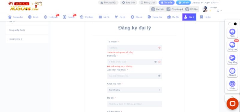 Hướng Dẫn Đăng Ký Đại Lý Xoso66 Cho Người Mới