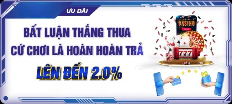 Khuyến Mãi V6Bet Hoàn Trả Tới 2%
