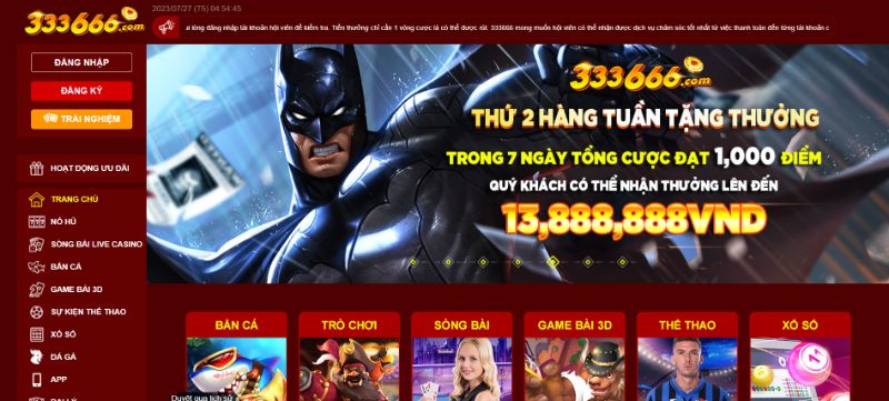 Nhà Cái 333666 Có Nhiều Ưu Điểm Nổi Bật Trên Thị Trường