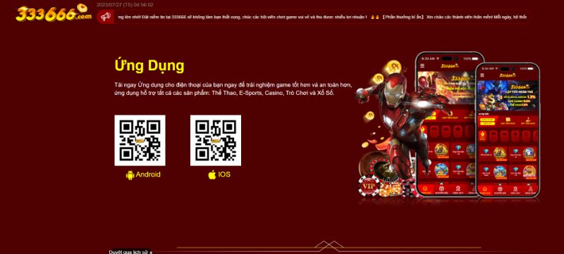 Phiên Bản App 333666 Dành Cho Di Động