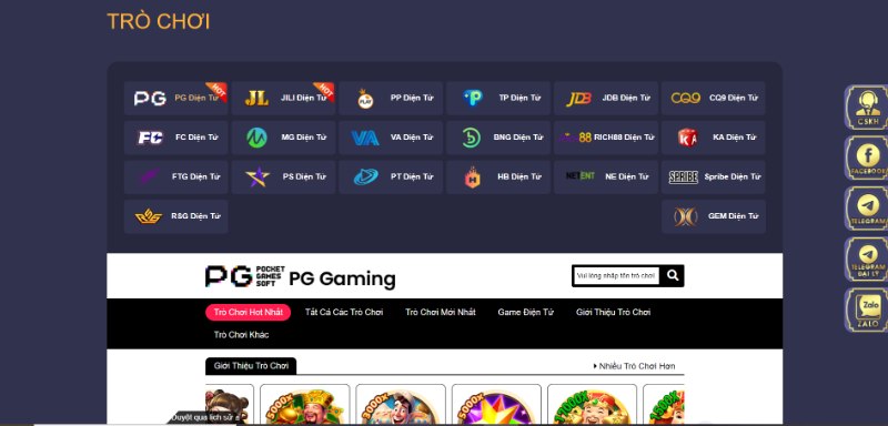 Sảnh Trò Chơi Slot