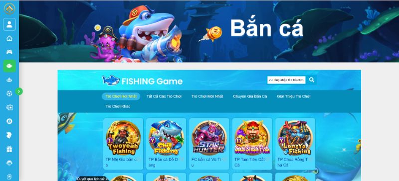 Sảnh Bắn Cá Đầy Sinh Vật Độc Lạ