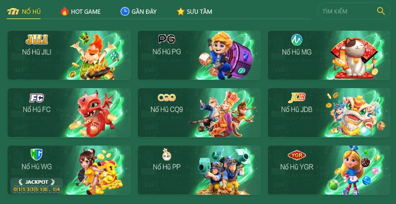 Sảnh Nổ Hũ Nn88 Với Jackpot Lớn