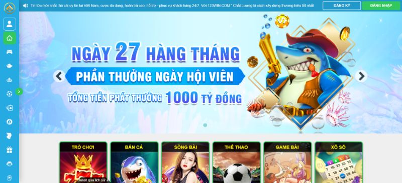 Tổng Quan Sân Chơi Cá Cược 123Win