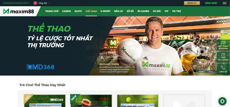 Trải Nghiệm Sân Chơi Thể Thao Hấp Dẫn Tại Maxim88