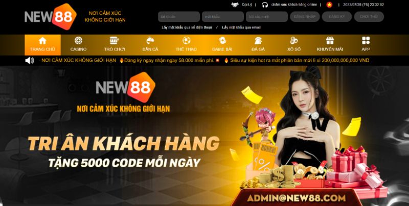 Trang Cá Cược Đổi Thưởng New88 Uy Tín Xanh Chín