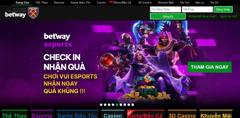 Trang Cá Cược Uy Tín Đổi Thưởng Xanh Chín Betway