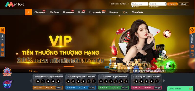 Truy Cập Website Đăng Ký Mig8 Chính Thức