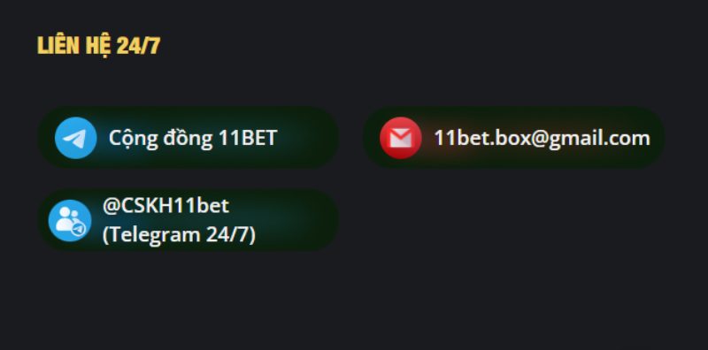 Thông Tin Liên Hệ 11Bet