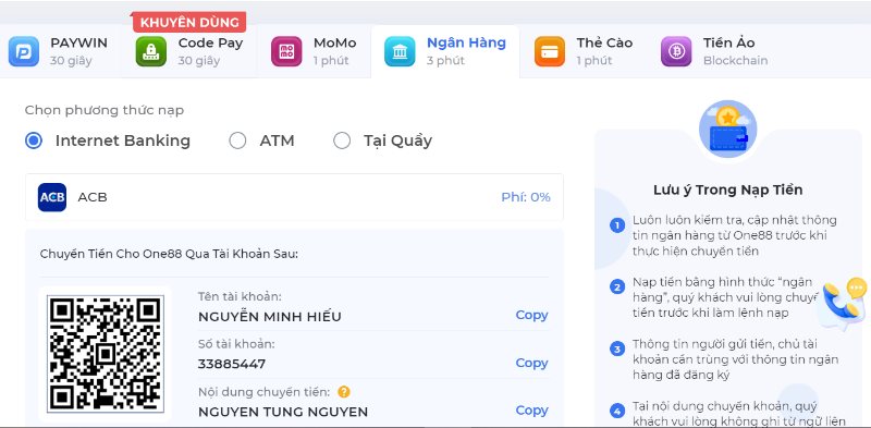 Các Hình Thức Giao Dịch Tại Sân Chơi One88