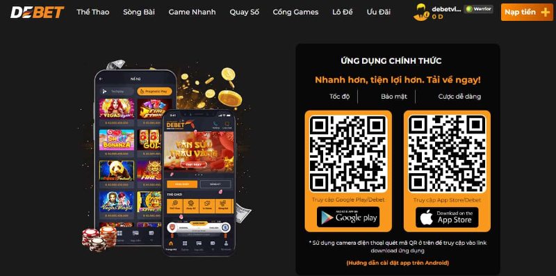 Chỉ Dẫn Tải App Debet Về Di Động 