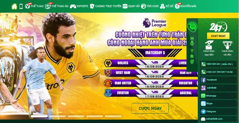 Thông Tin Liên Hệ 24/7 Của Nhà Cái Fb88