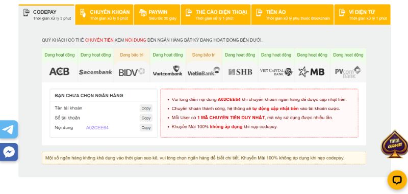 Hướng Dẫn Nạp Tiền Five88