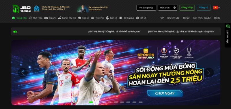 Khái Quát Web Cá Cược Jbo Việt Nam