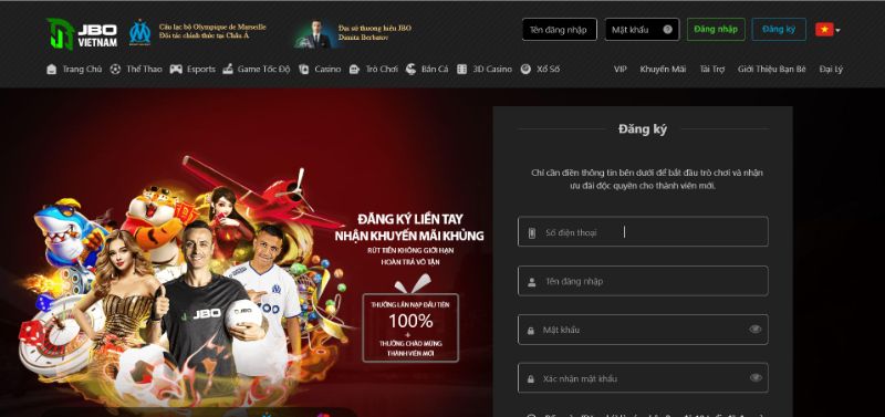 Hướng Dẫn Người Mới Tạo Tài Khoản Tại Jbo Việt Nam Đơn Giản