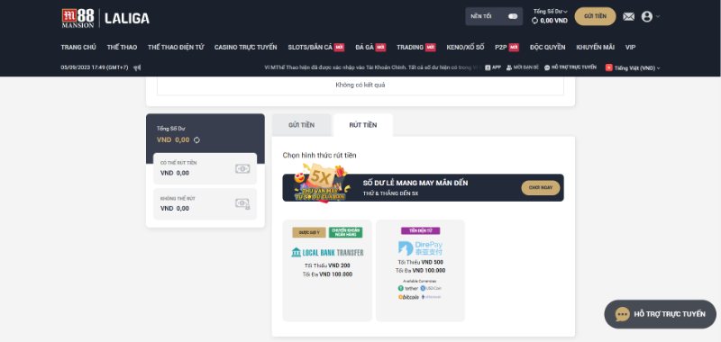 Hướng Dẫn Rút Tiền M88