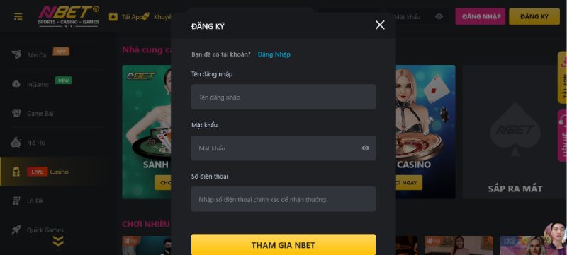 4 Bước Để Đăng Ký Làm Hội Viên Nbet Chính Thức 