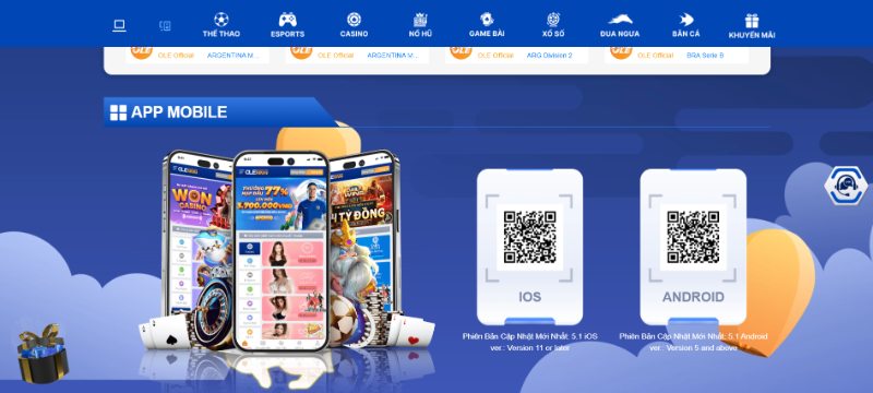 Cài Đặt App Ole777 Siêu Tiện Lợi Trên Ios Và Android