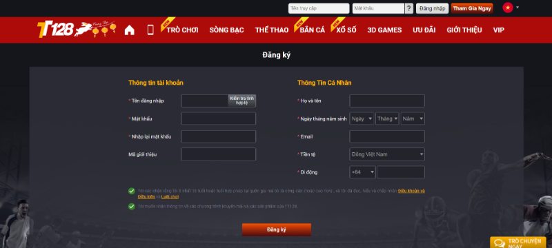 Hướng Dẫn Chi Tiết Cách Mở Tài Khoản Tại Nhà Cái Tt128