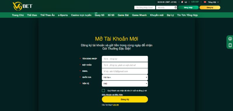 V9BET - Địa chỉ chơi cá cược online đầy hứa hẹn và tiềm năng 6 Quy Trình Đăng Ký Tài Khoản Siêu Tốc Tại V9Bet