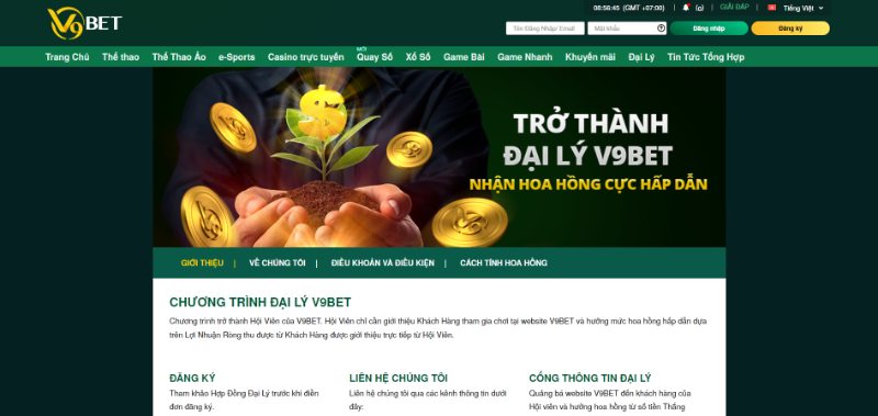V9BET - Địa chỉ chơi cá cược online đầy hứa hẹn và tiềm năng 9 Đại Lý Tiếp Thị V9Bet