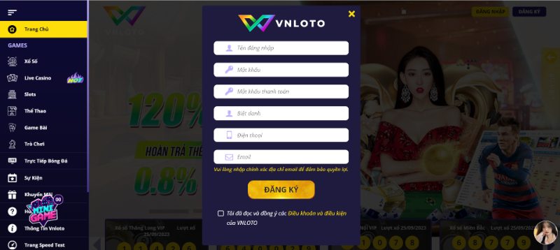 Hướng Dẫn Đăng Ký Account Nhanh Chóng Trên Trang Vnloto