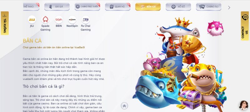 Sảnh Chơi Bắn Cá