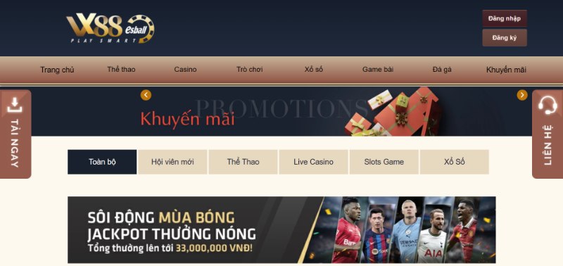 Chương Trình Khuyến Mãi Vx88 Esball Dành Tặng Bet Thủ