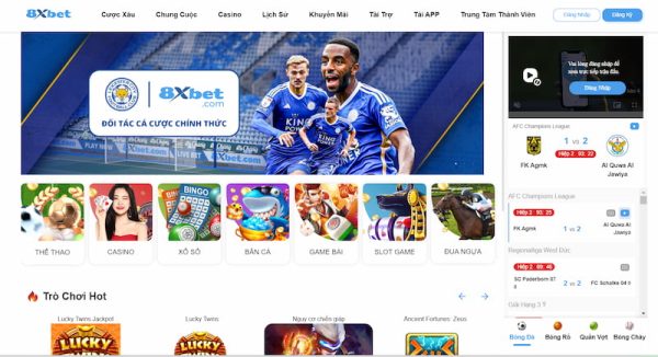 8Xbet - Nhà Cái Cá Cược Thể Thao Uy Tín Hàng Đầu Châu Á